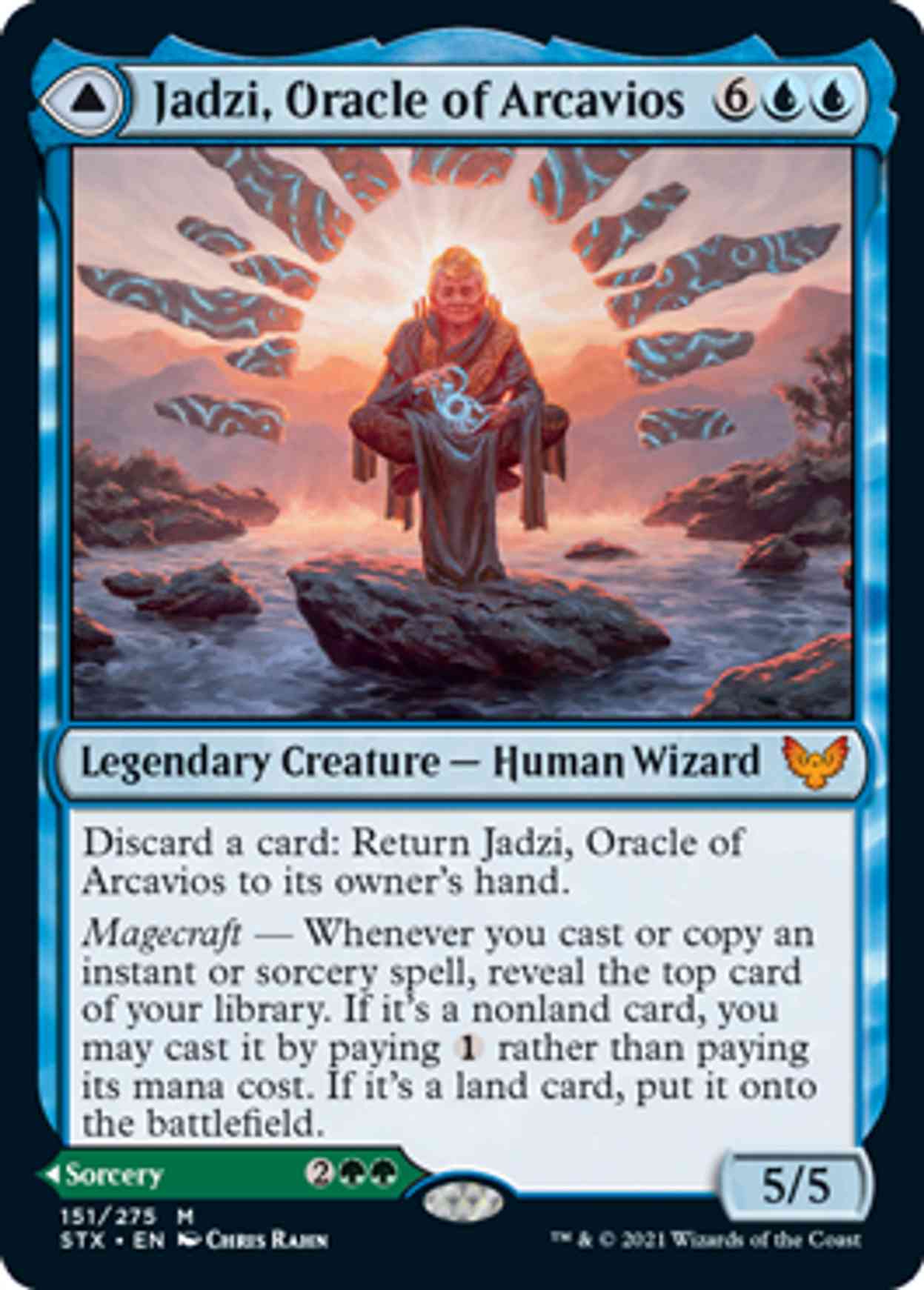 Jadzi, Oracle of Arcavios magic card front