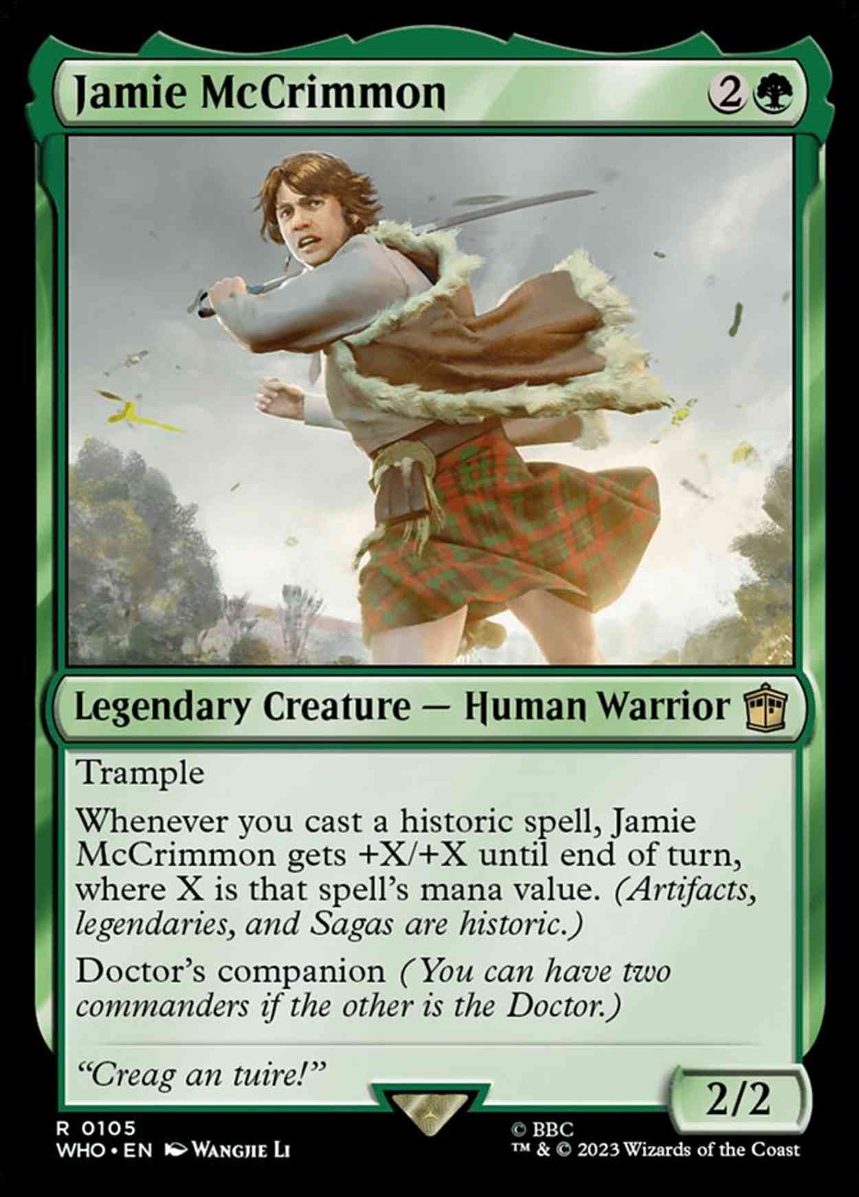 Jamie McCrimmon magic card front