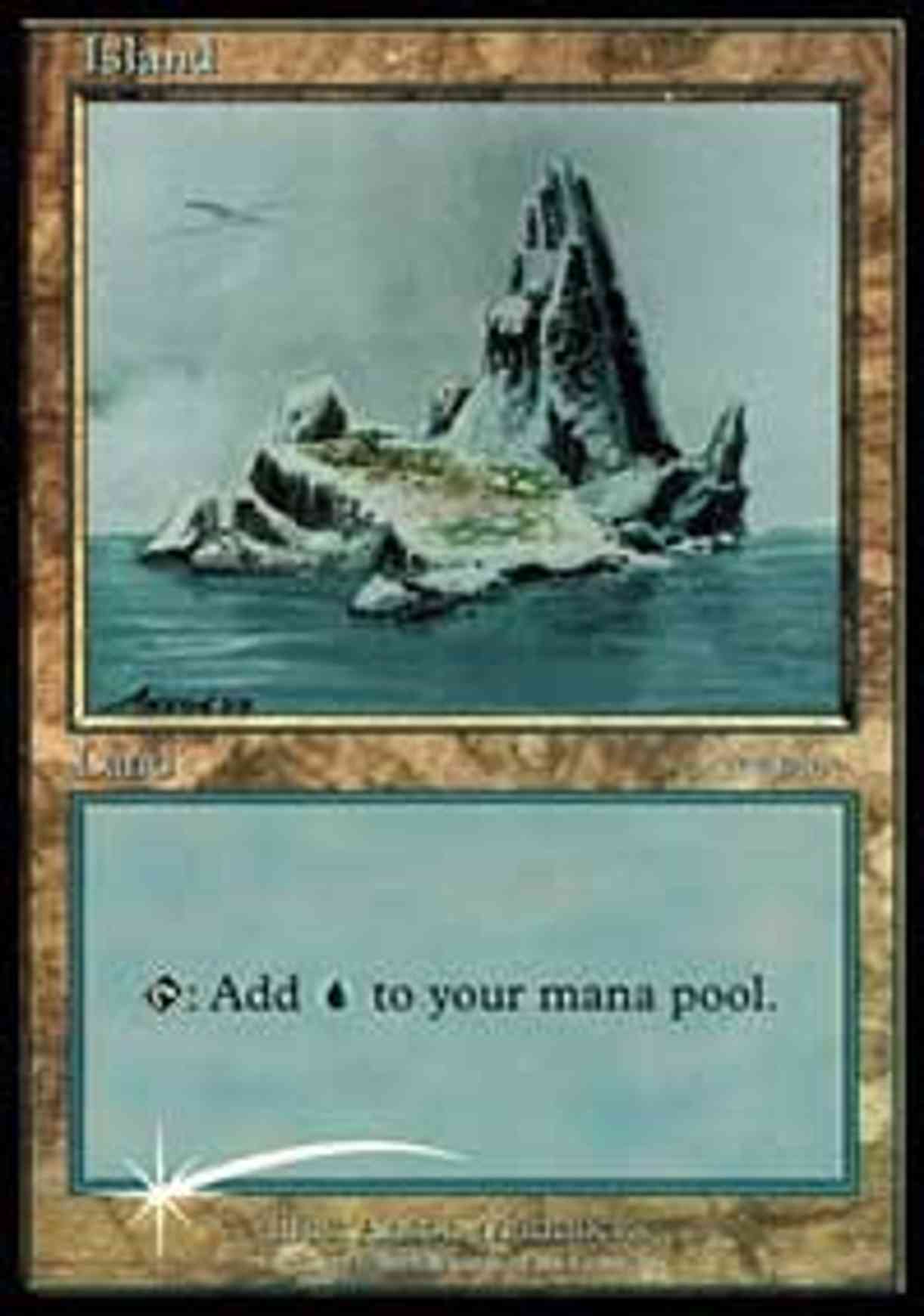 Island (2001) magic card front