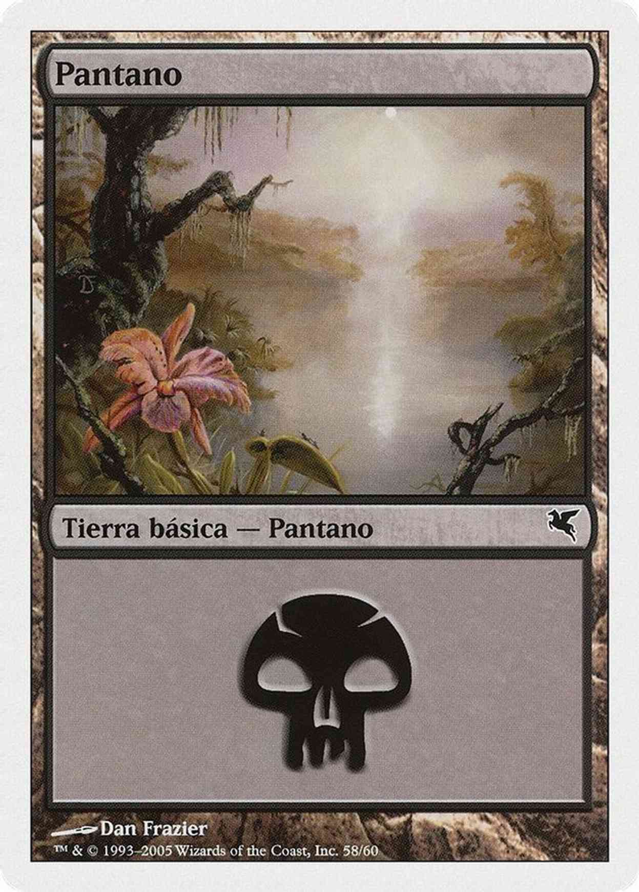 Swamp (Spanish) - "Pantano" (A58) magic card front