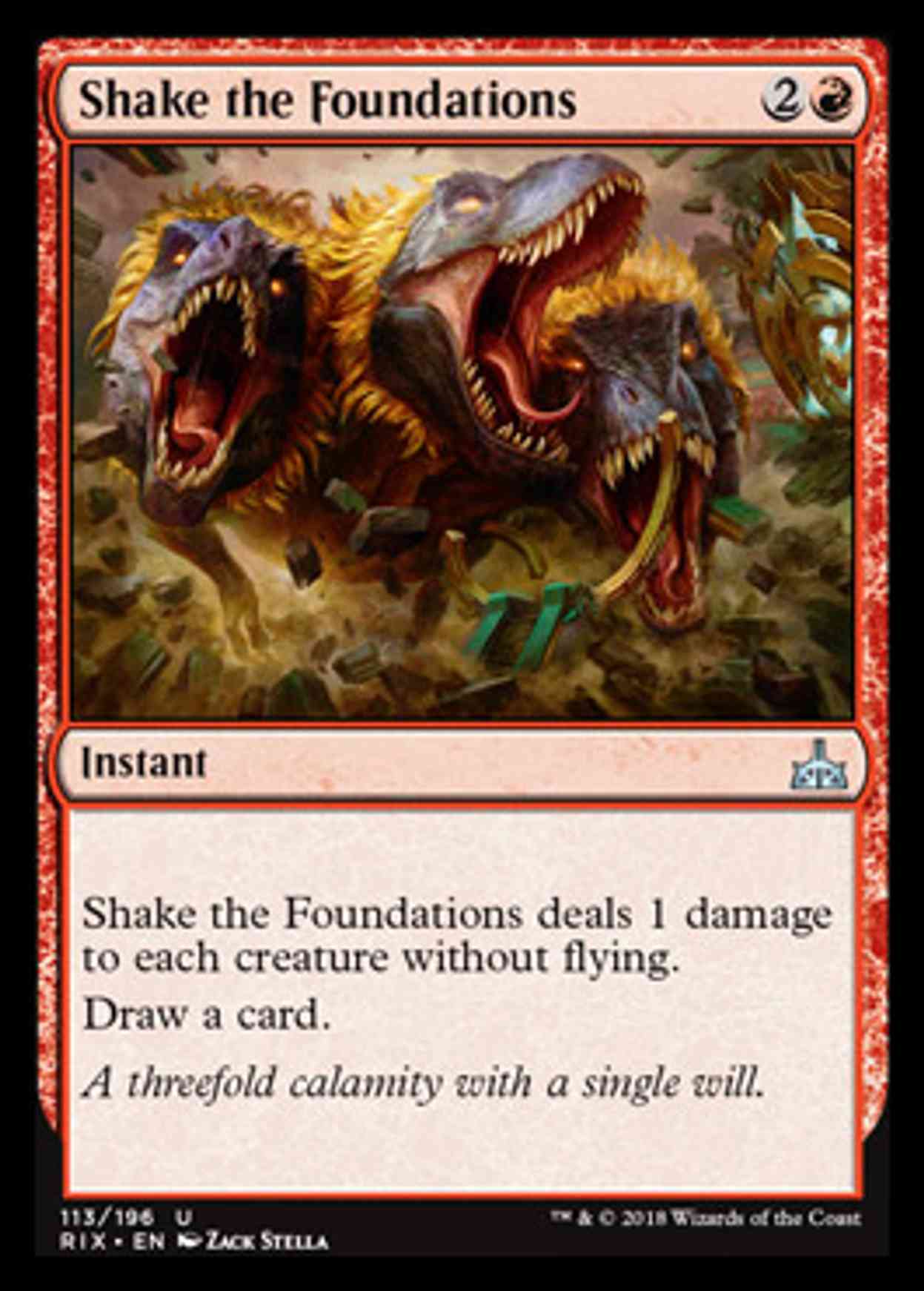 Shake the Foundations magic card front
