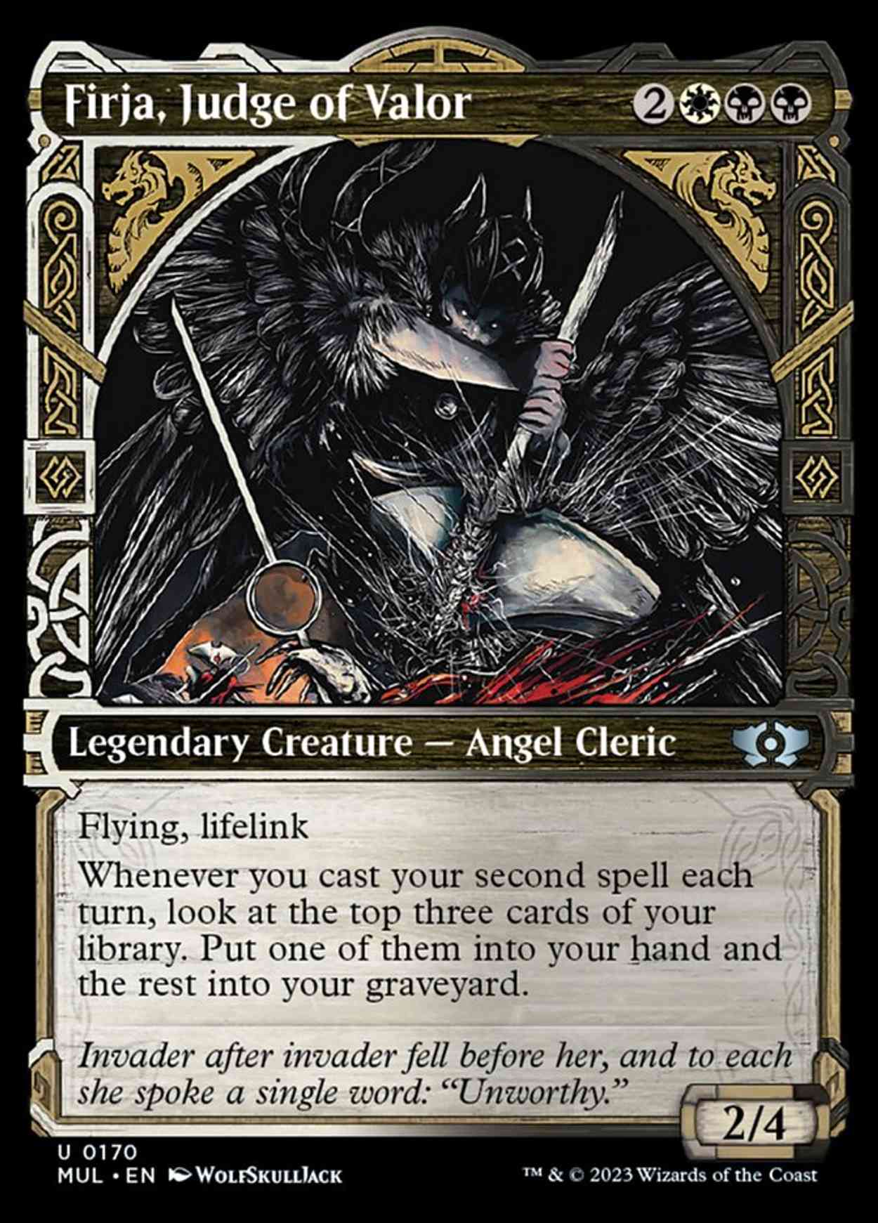 Firja, Judge of Valor (Halo Foil) magic card front