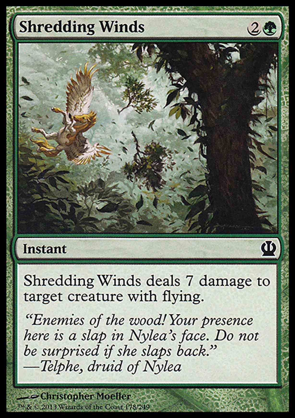 Shredding Winds magic card front