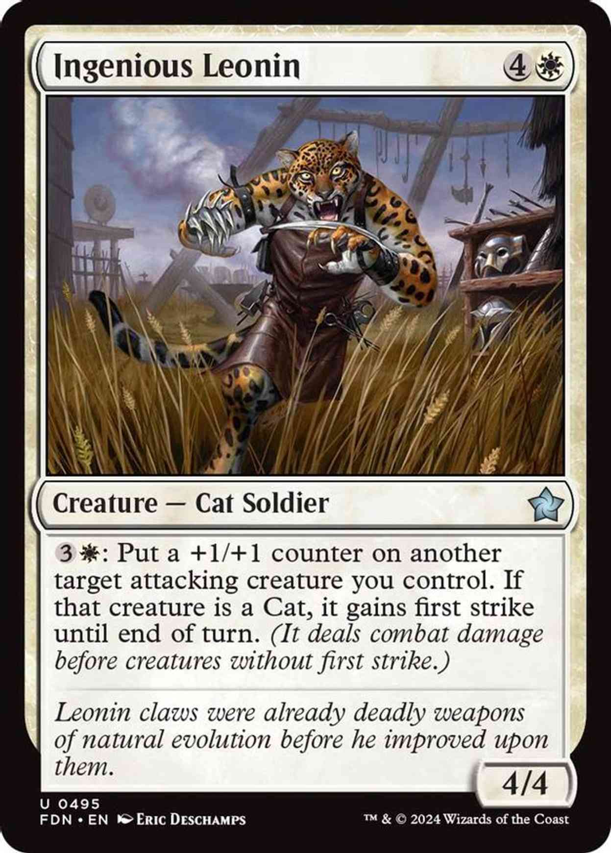 Ingenious Leonin magic card front