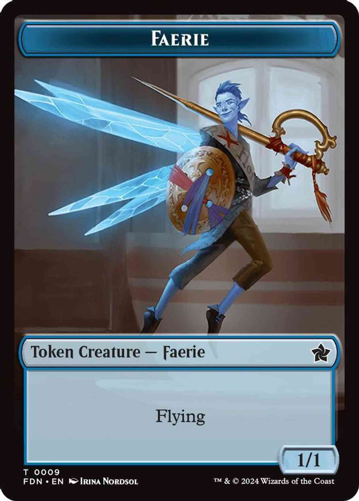 Faerie // Fish Doubled-Sided Token magic card front