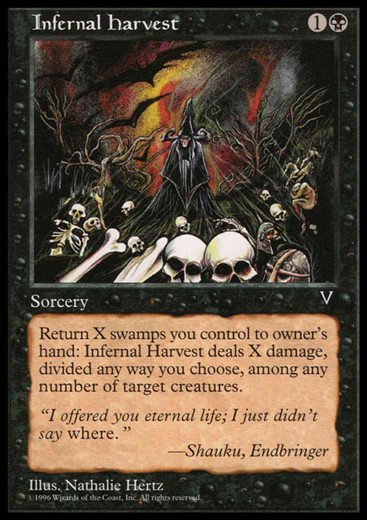 Infernal Harvest magic card front