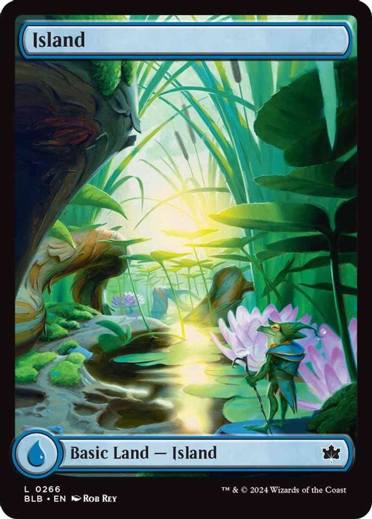 Island (0266) magic card front