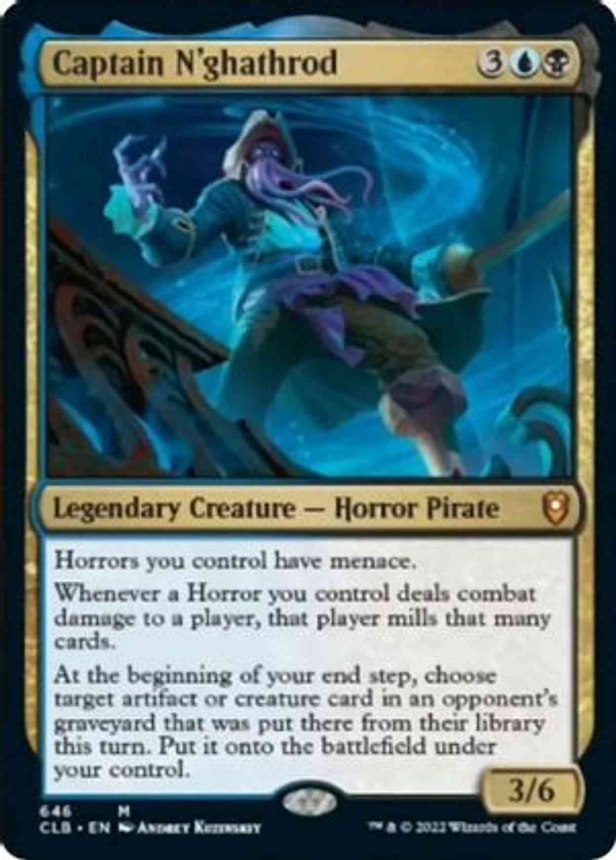 Captain N'ghathrod (Display Commander) - Thick Stock magic card front