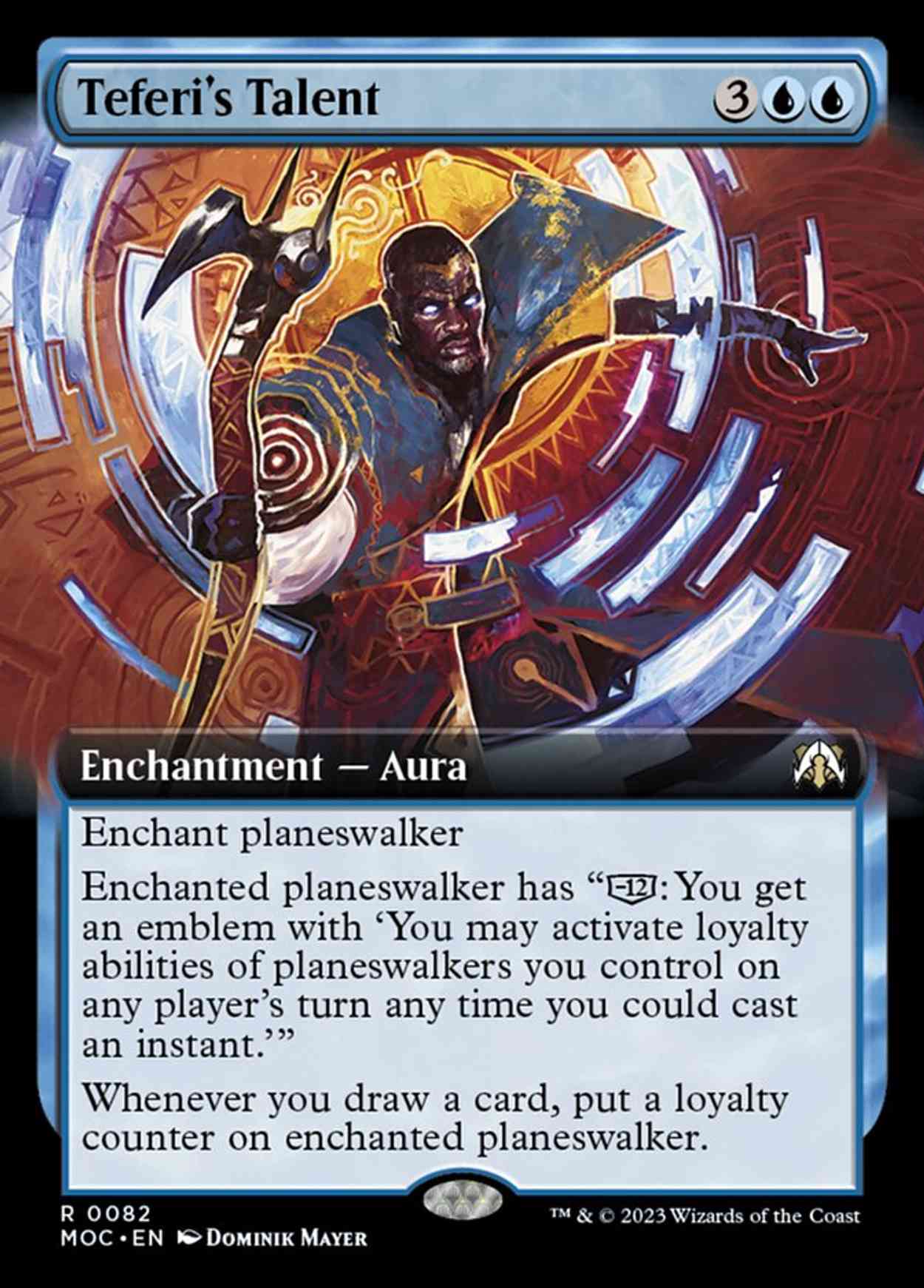 Teferi's Talent (Extended Art) magic card front