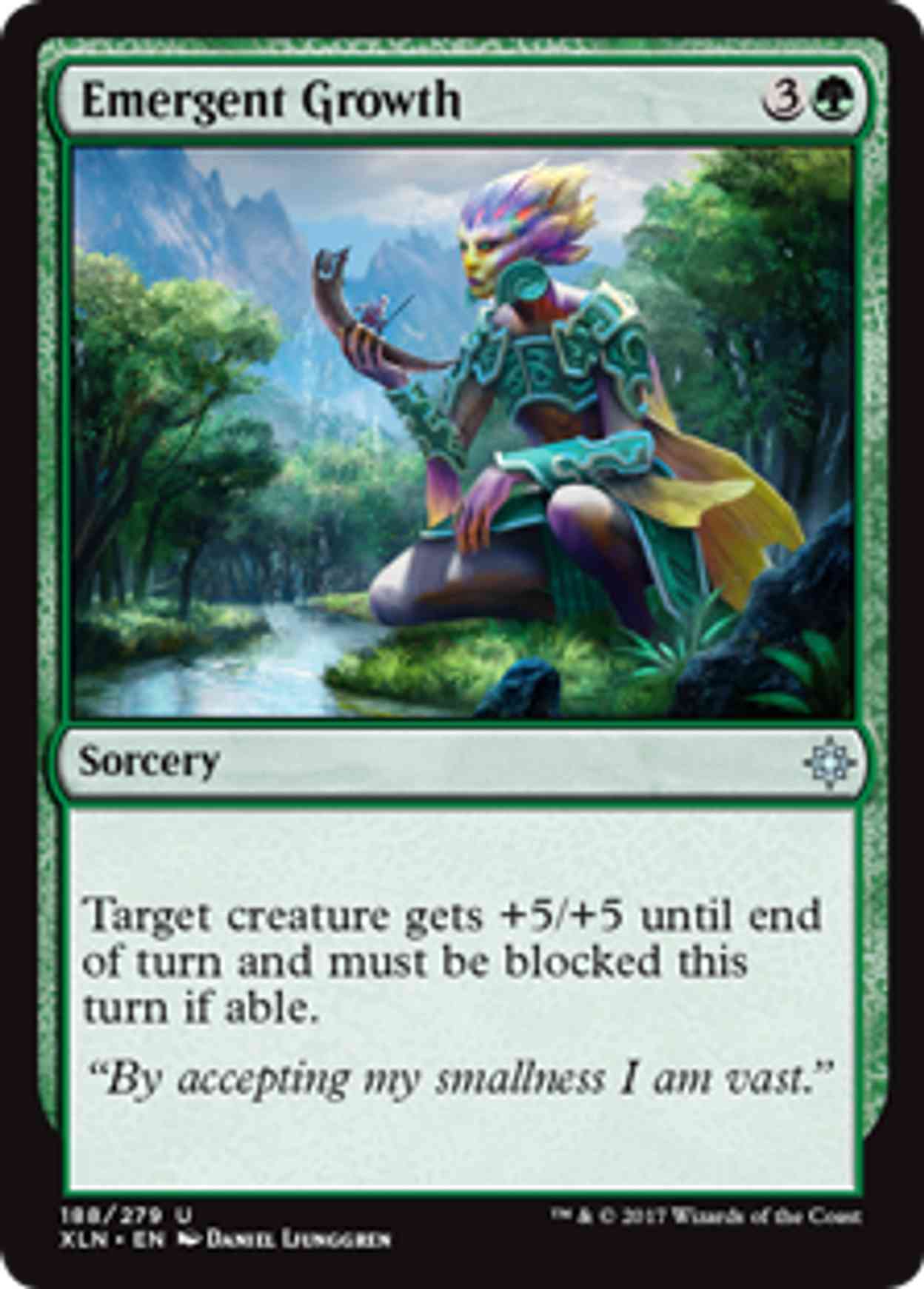 Emergent Growth magic card front