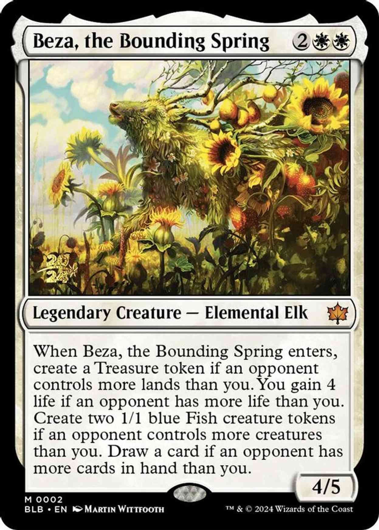 Beza, the Bounding Spring magic card front