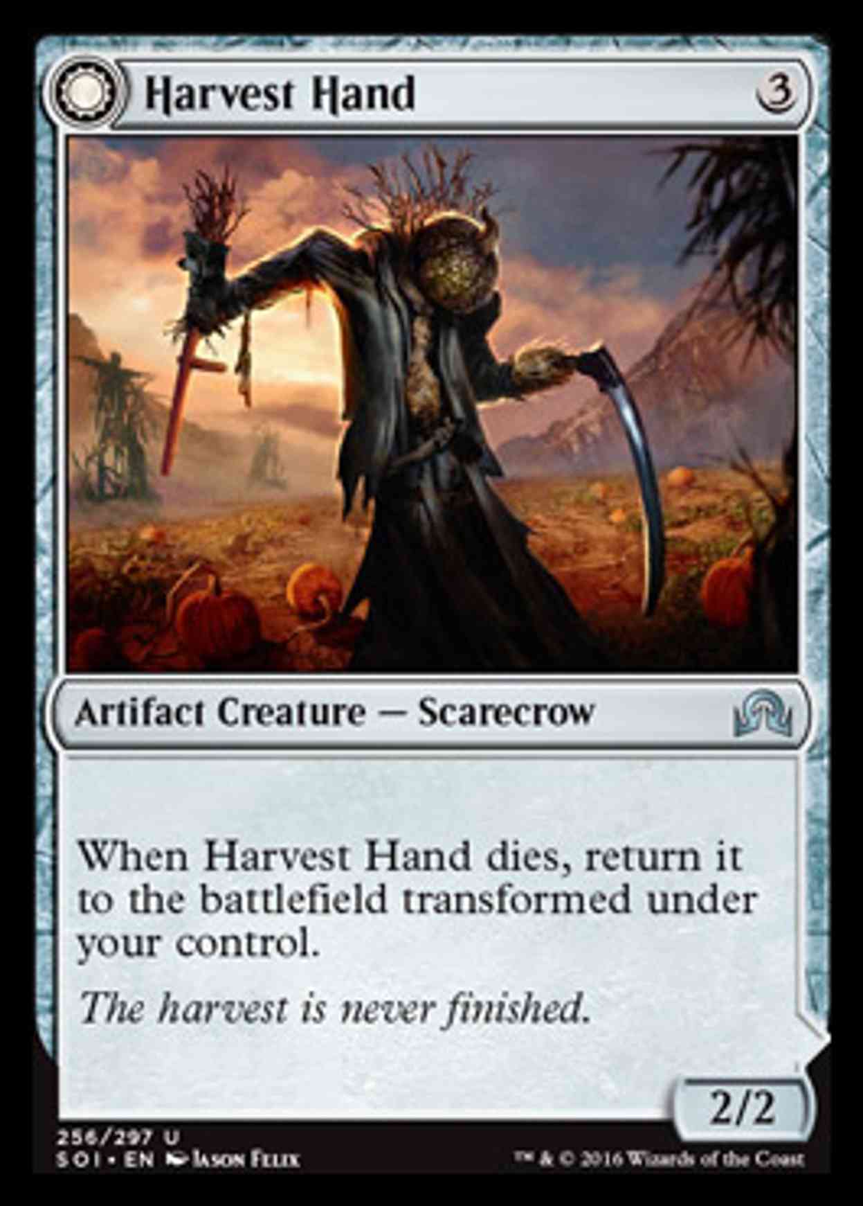 Harvest Hand magic card front
