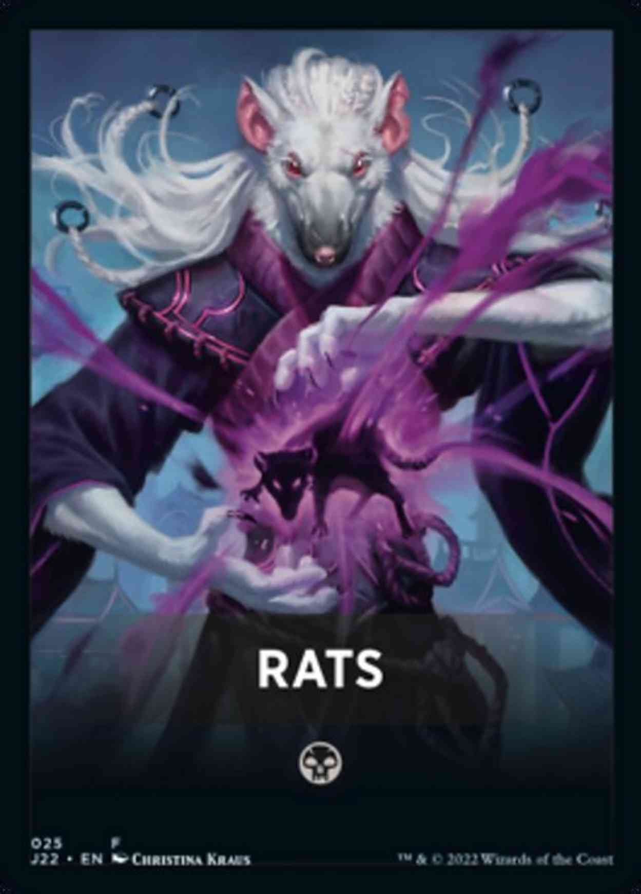 Rats Theme Card magic card front