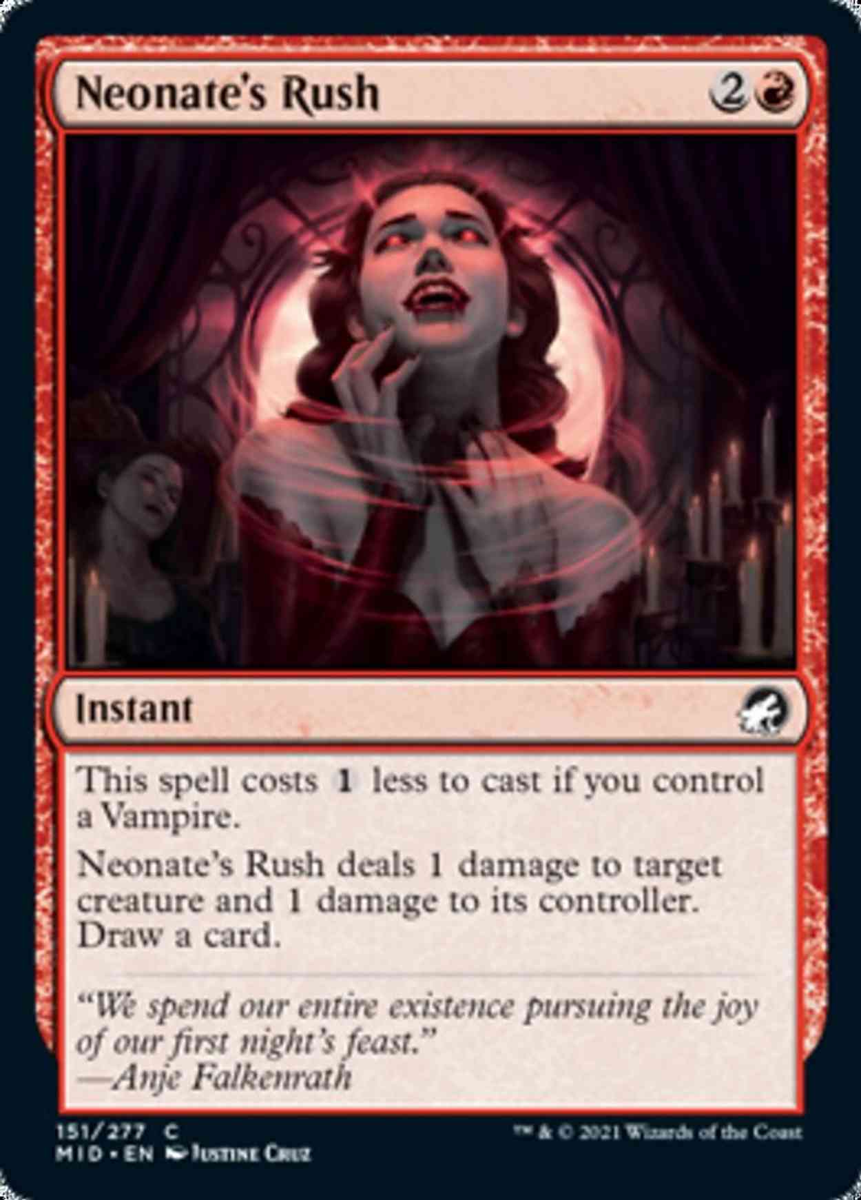Neonate's Rush magic card front