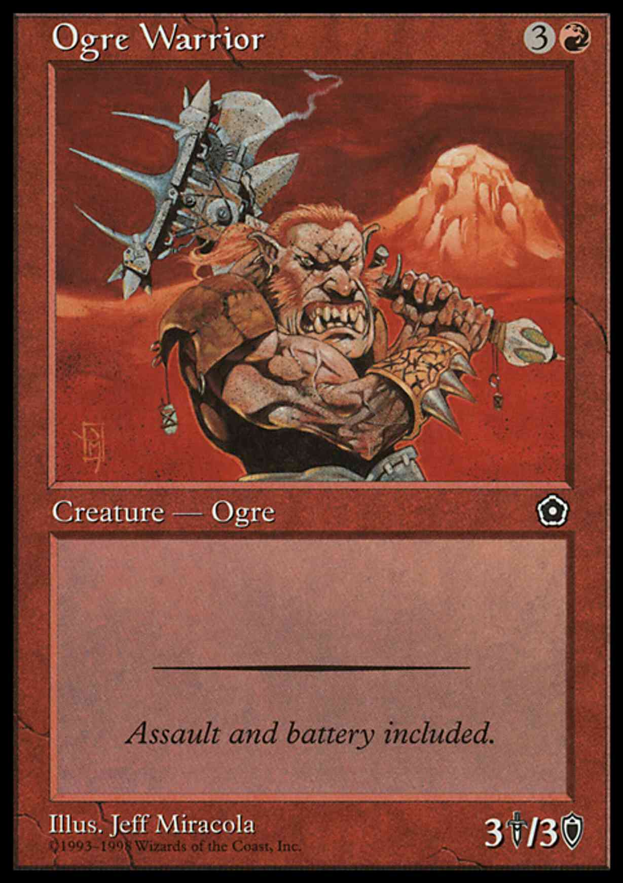 Ogre Warrior magic card front