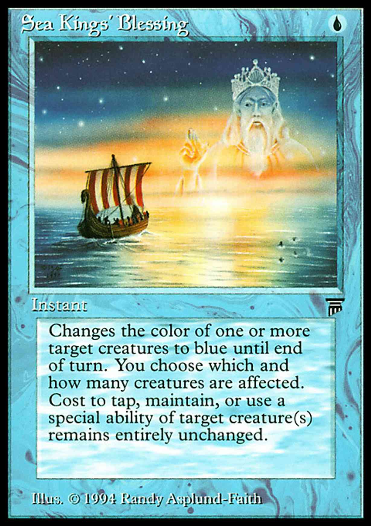Sea Kings' Blessing magic card front