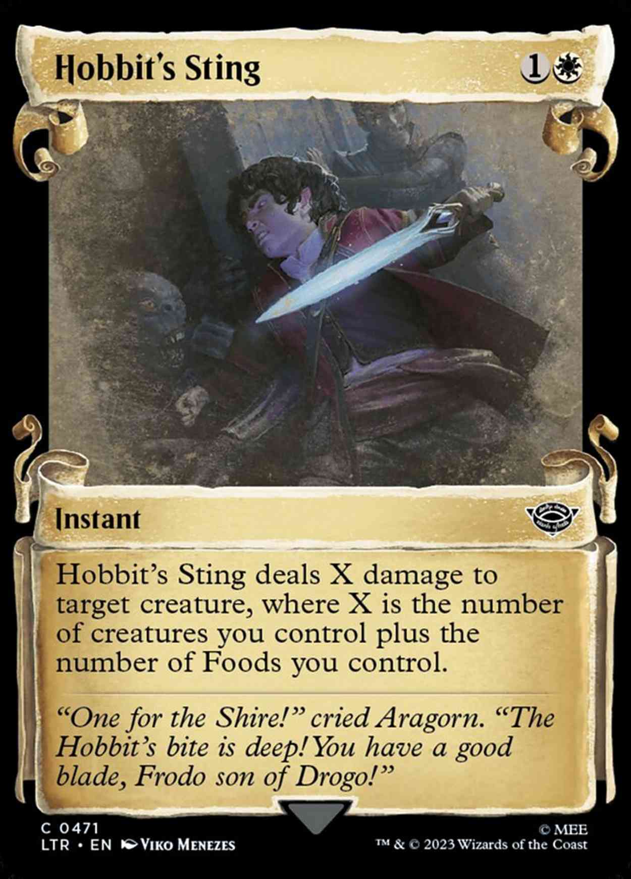 Hobbit's Sting (Showcase Scrolls) magic card front