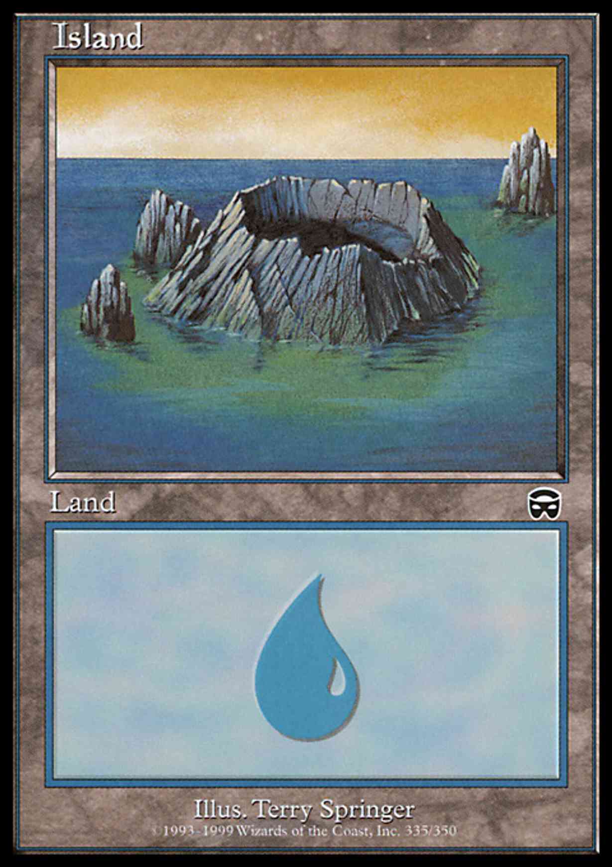 Island (335) magic card front