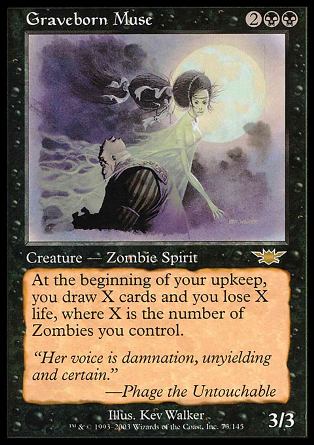 Graveborn Muse magic card front