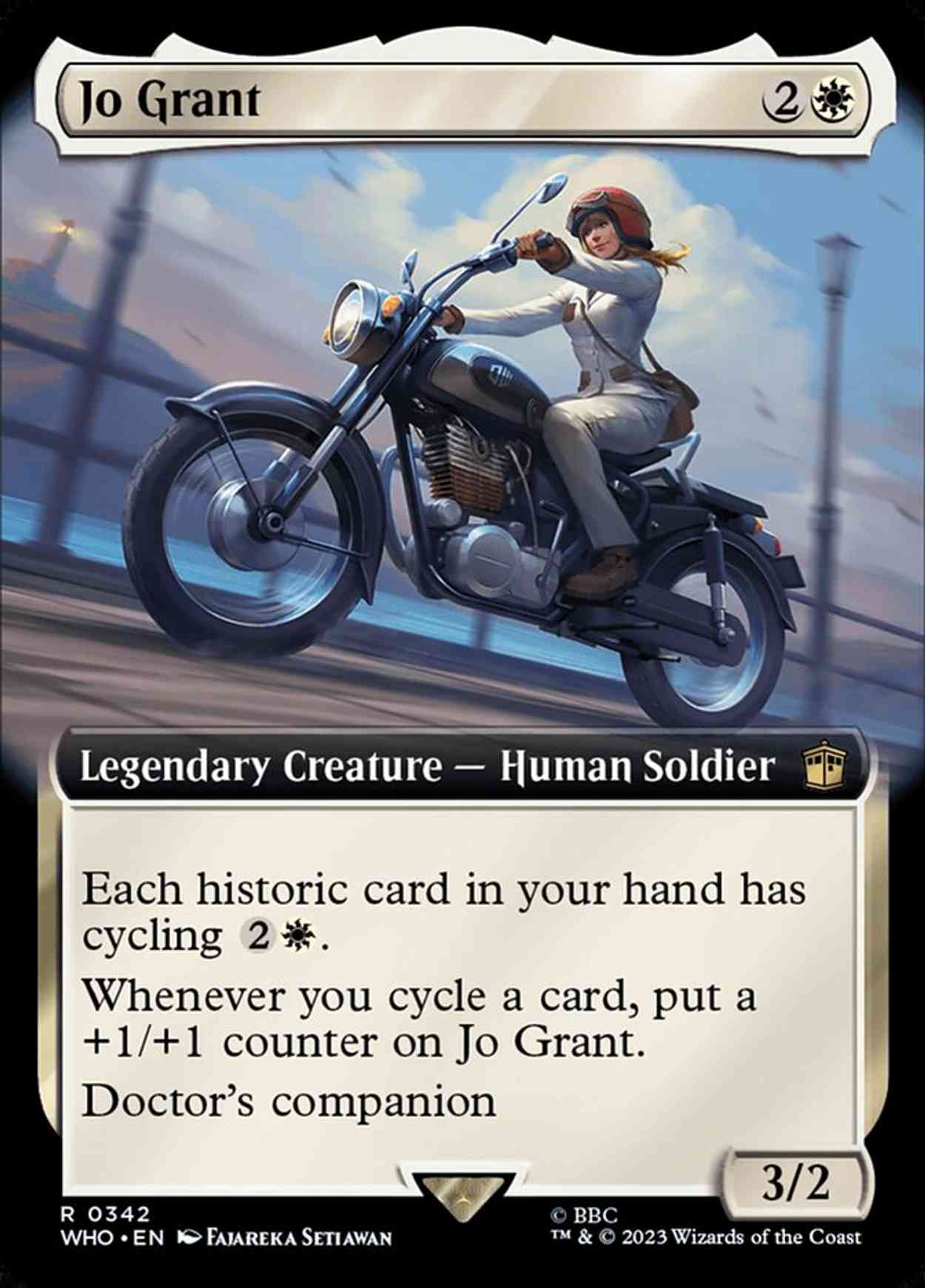 Jo Grant (Extended Art) magic card front