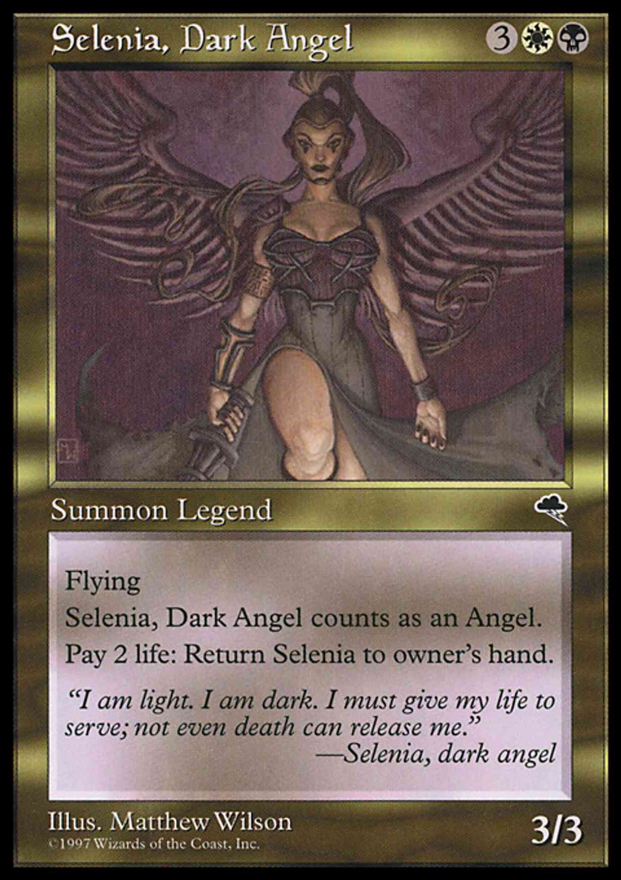 Selenia, Dark Angel magic card front