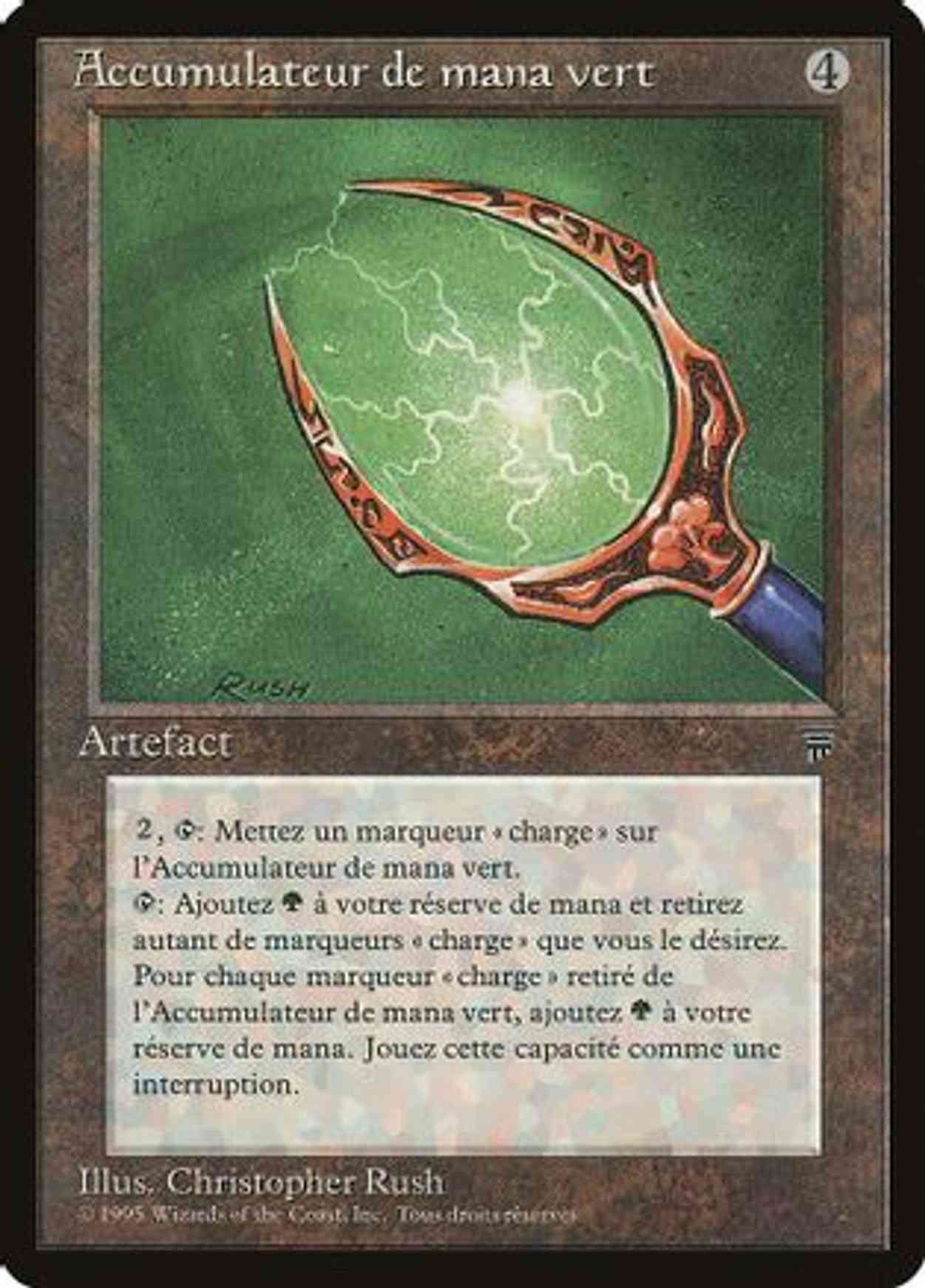 Green Mana Battery (French) - "Accumulateur de mana vert" magic card front