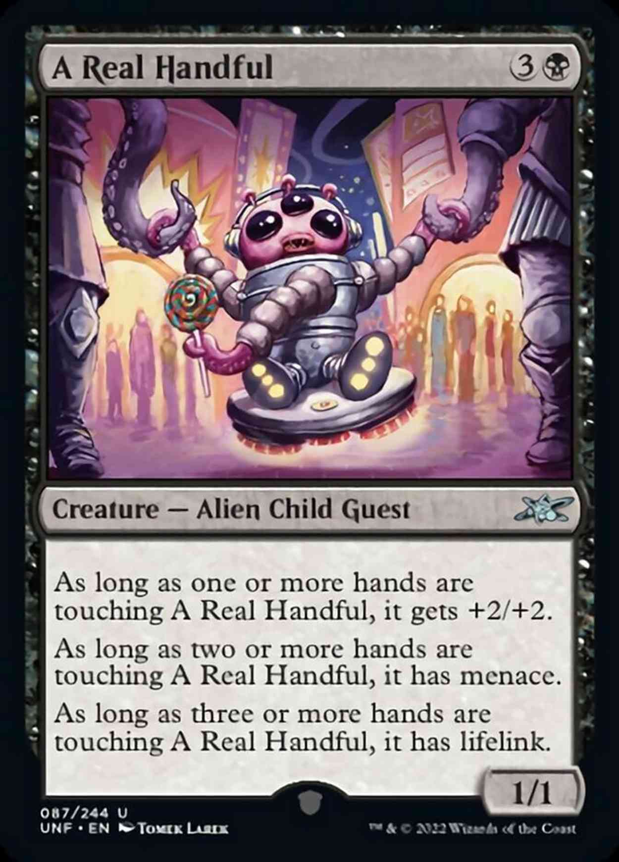 A Real Handful magic card front