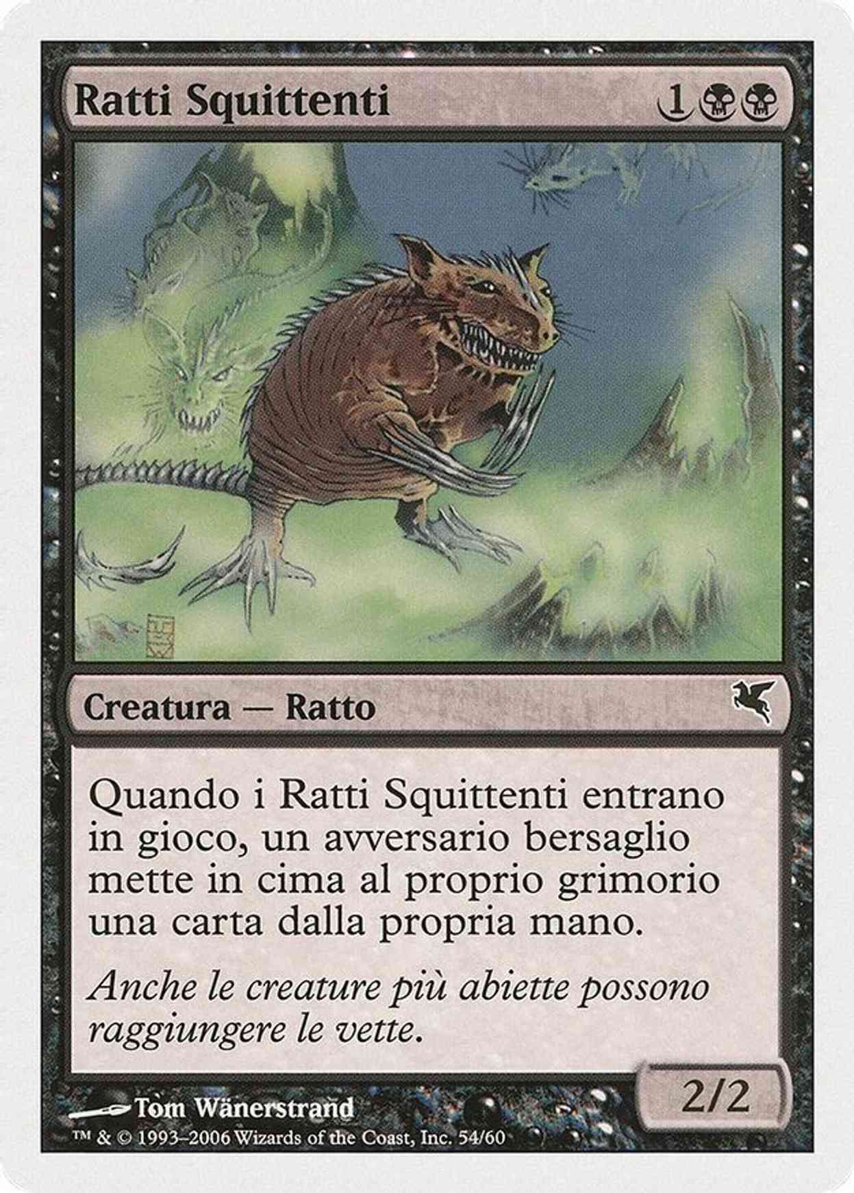 Chittering Rats (Italian) - "Ratti Squittenti" (A54) magic card front