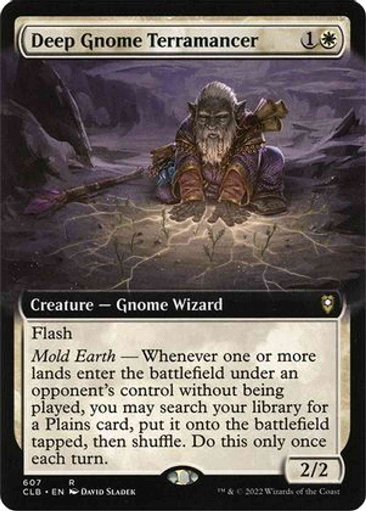 Deep Gnome Terramancer (Extended Art) magic card front