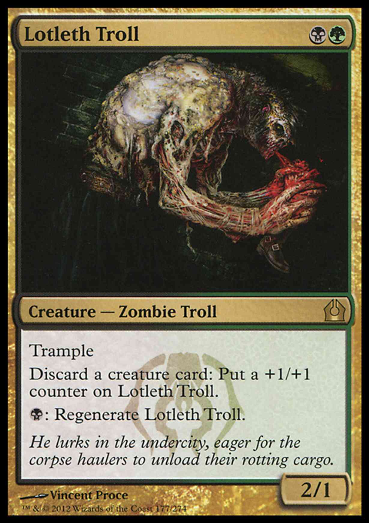 Lotleth Troll magic card front