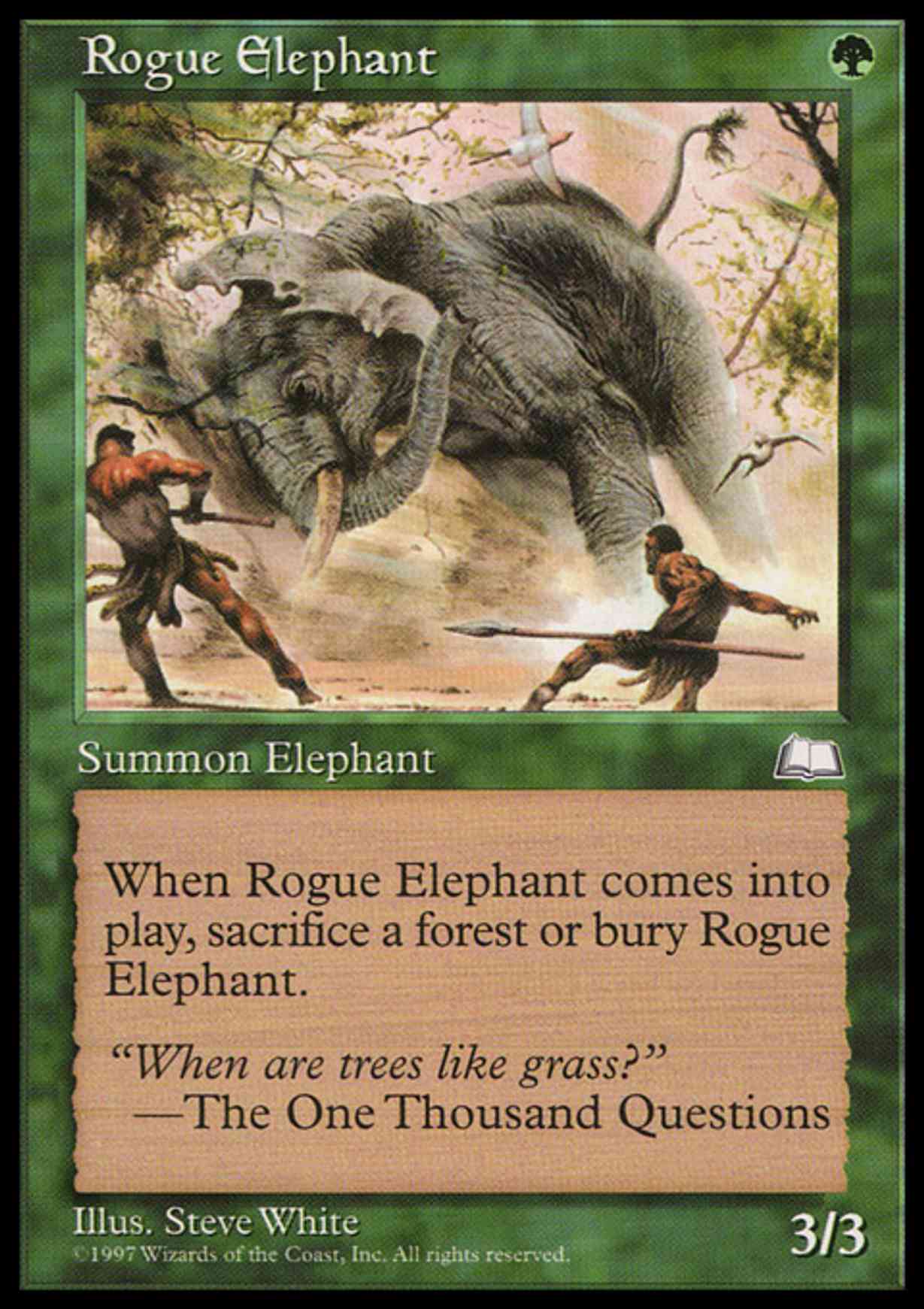 Rogue Elephant magic card front