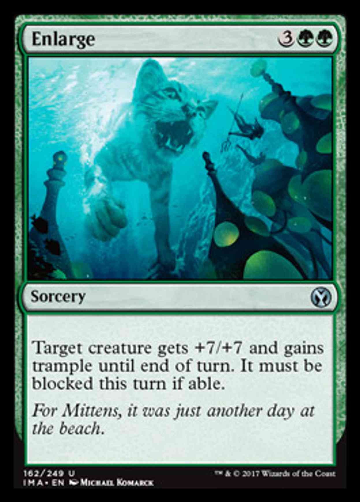 Enlarge magic card front