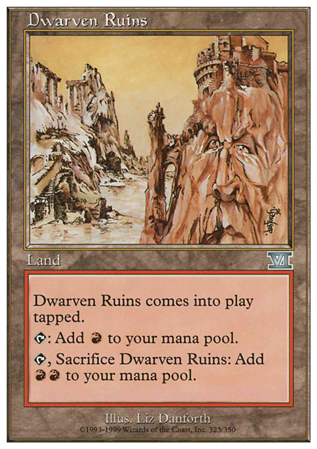 Dwarven Ruins magic card front