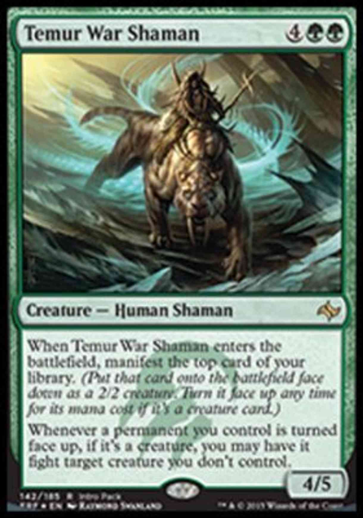 Temur War Shaman magic card front