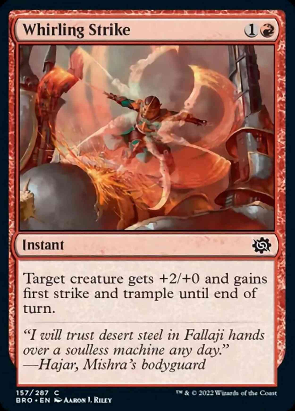 Whirling Strike magic card front