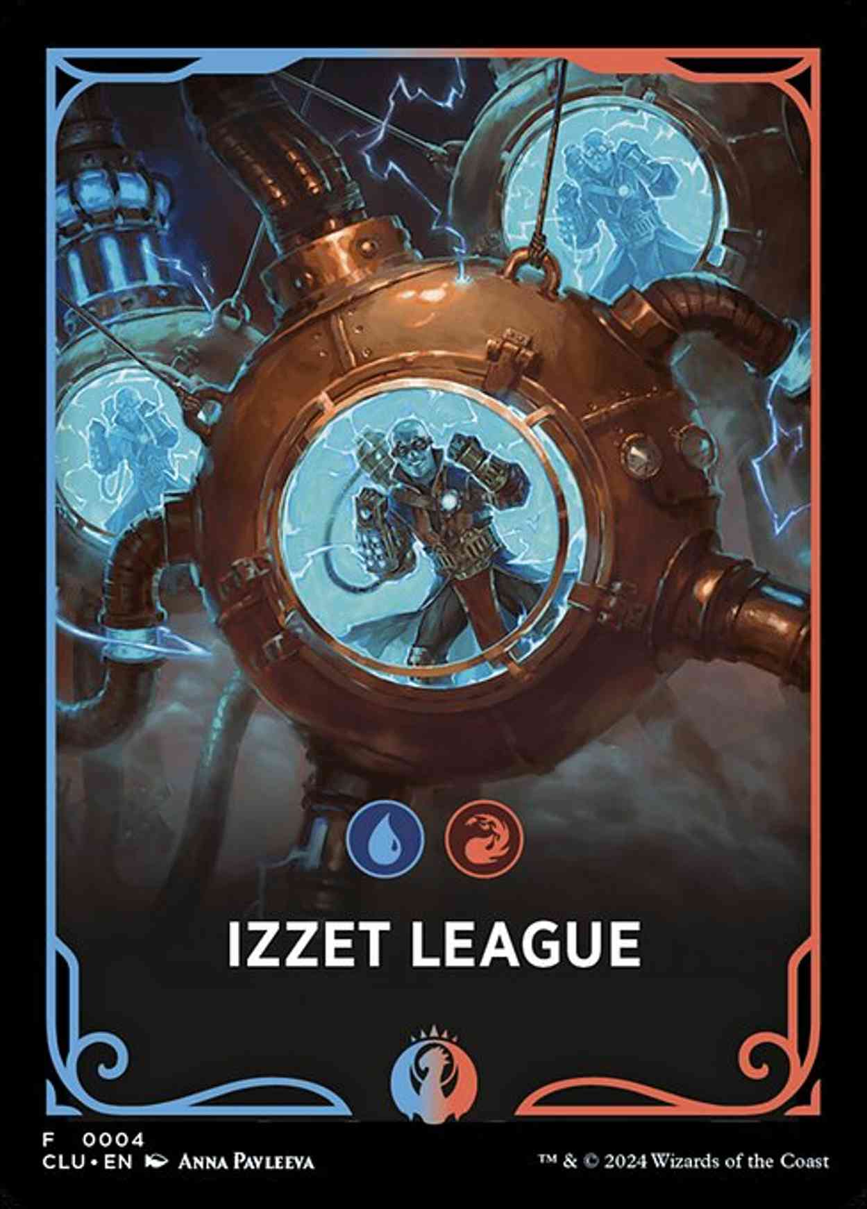 Izzet League Theme Card magic card front