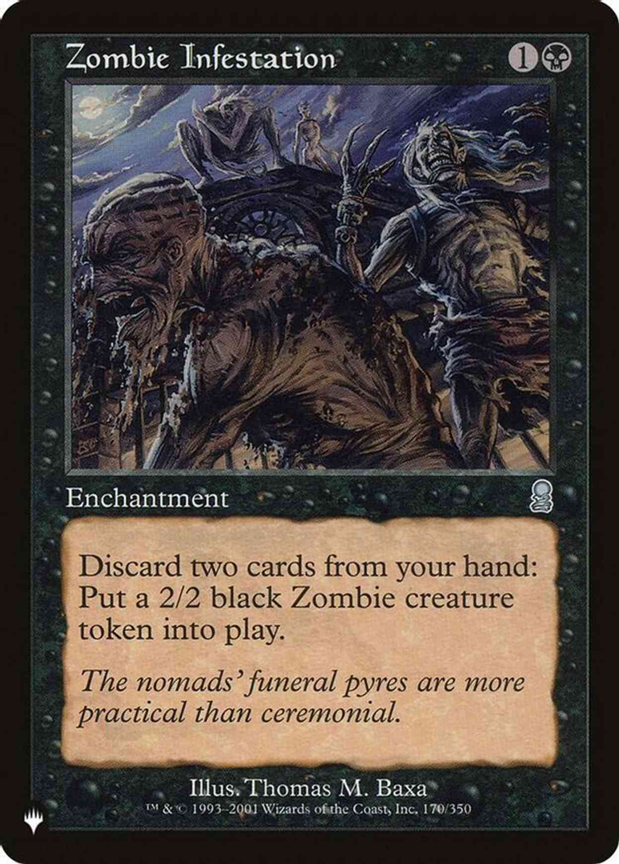 Zombie Infestation magic card front