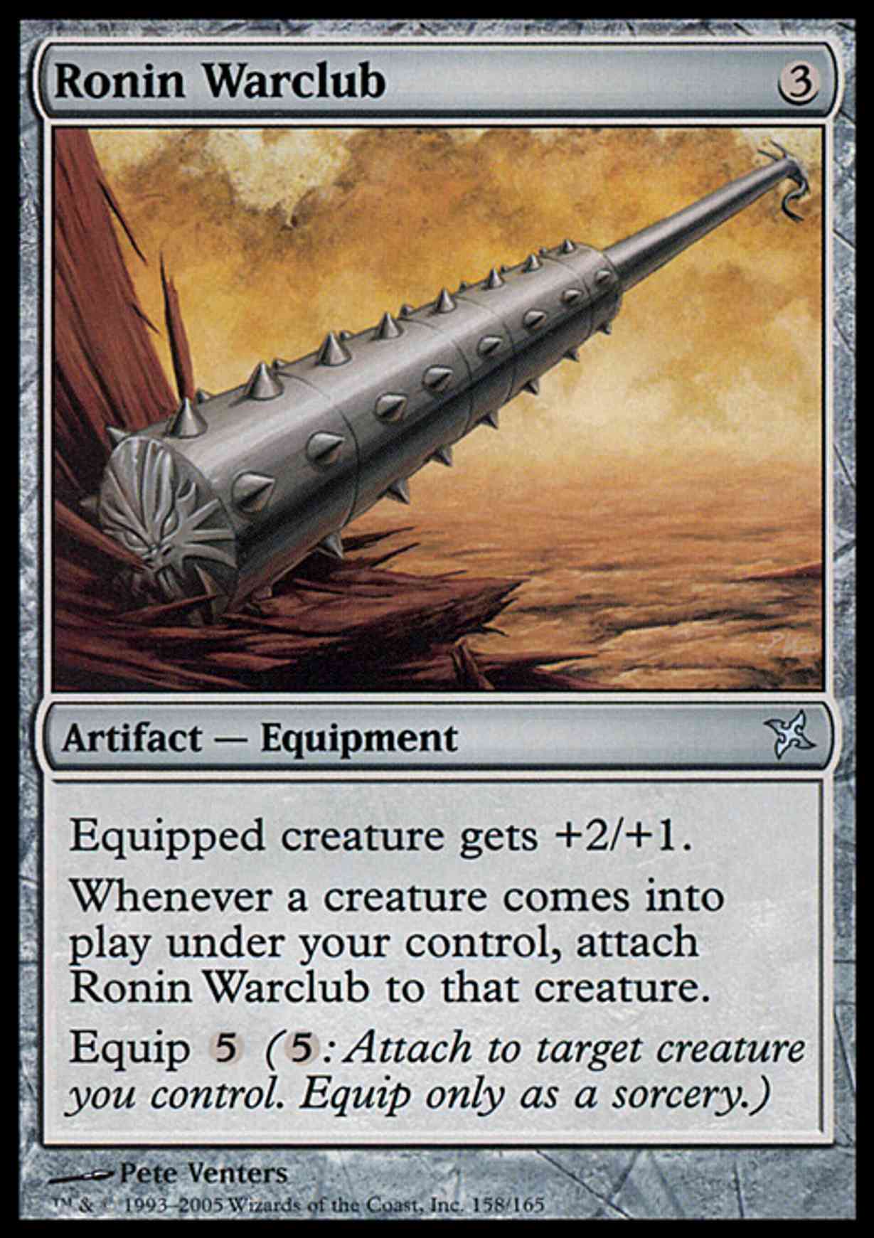 Ronin Warclub magic card front