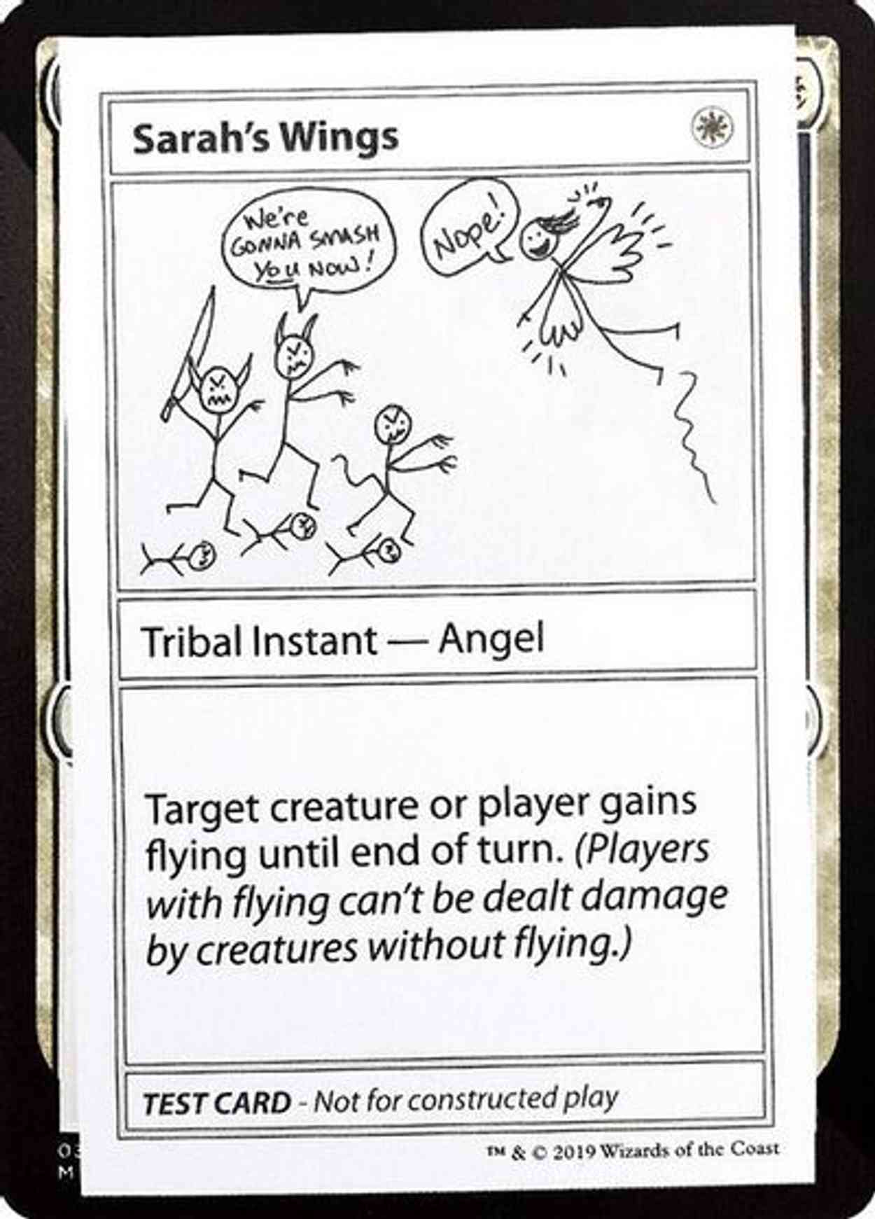 Sarah's Wings (No PW Symbol) magic card front