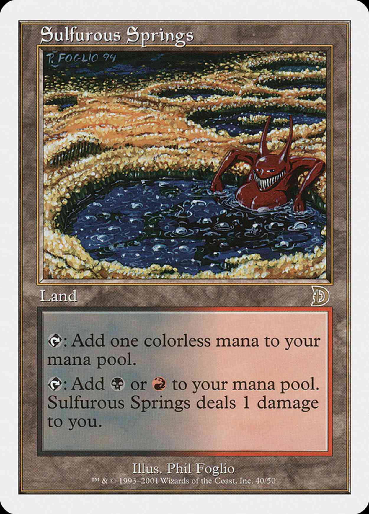 Sulfurous Springs magic card front