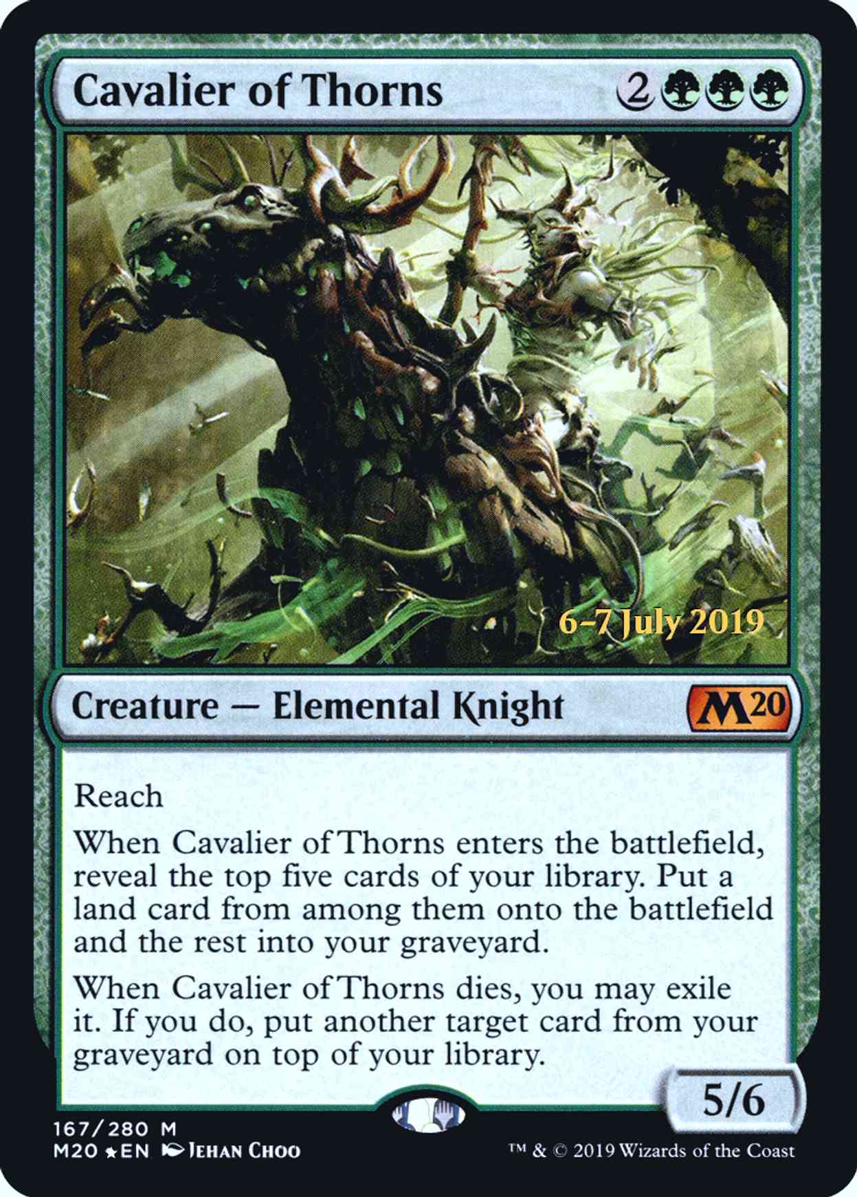 Cavalier of Thorns magic card front