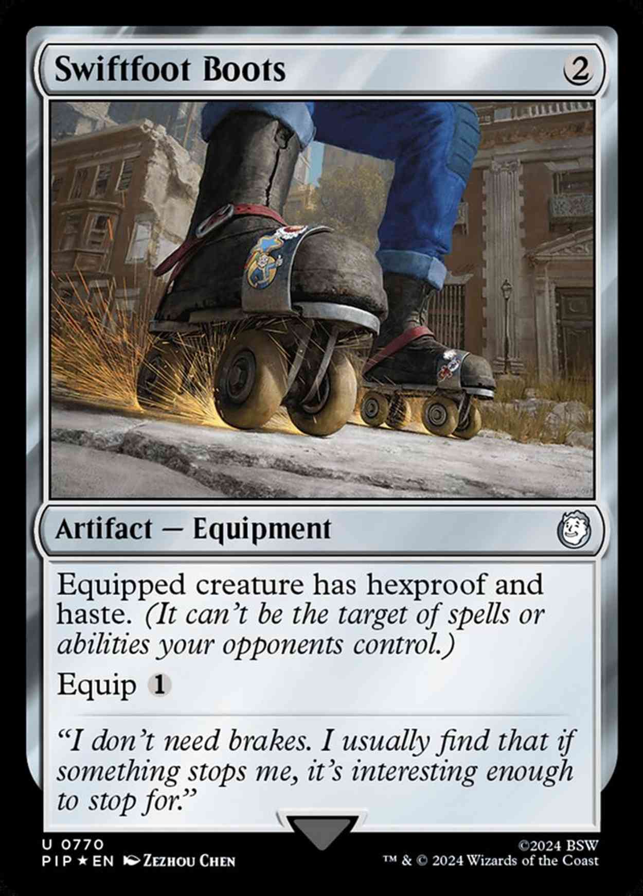 Swiftfoot Boots (Surge Foil) magic card front