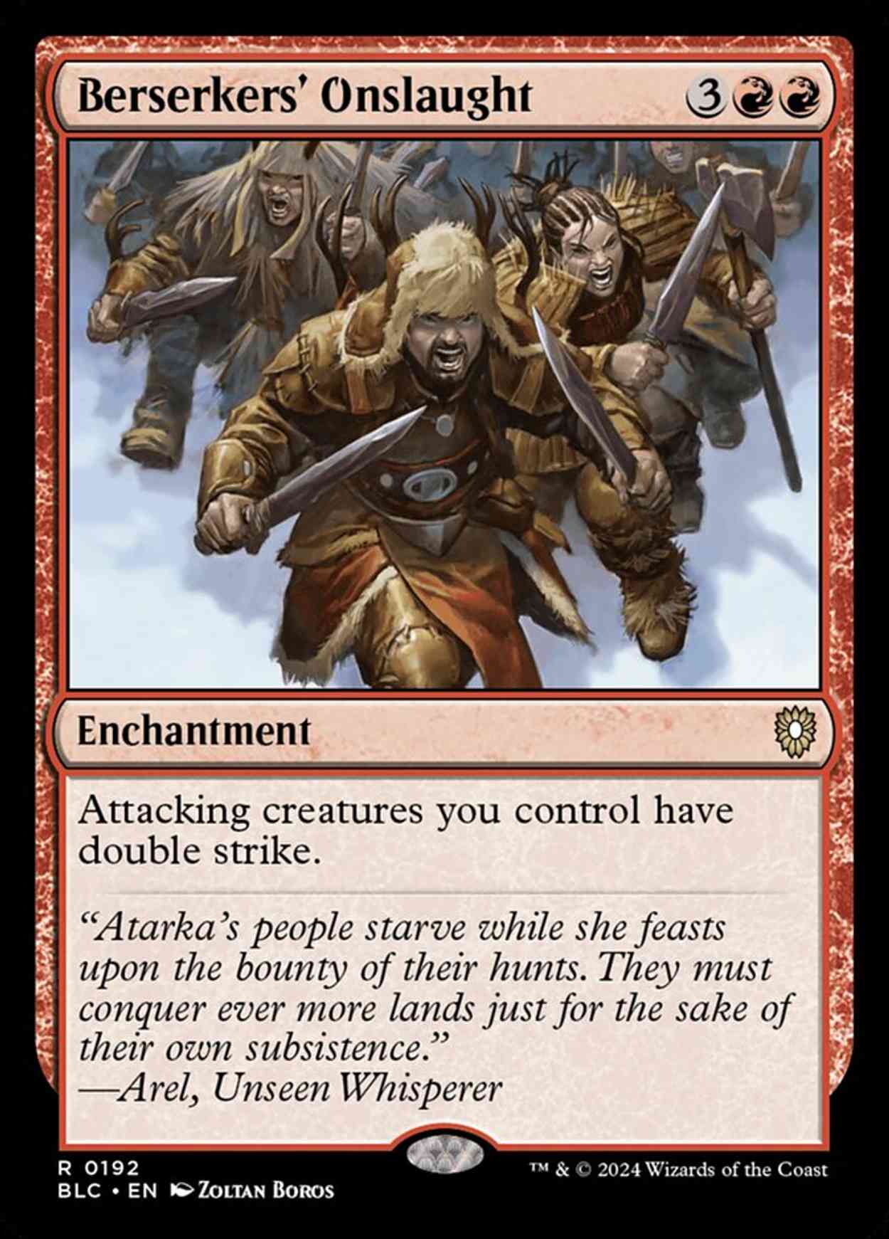 Berserkers' Onslaught magic card front