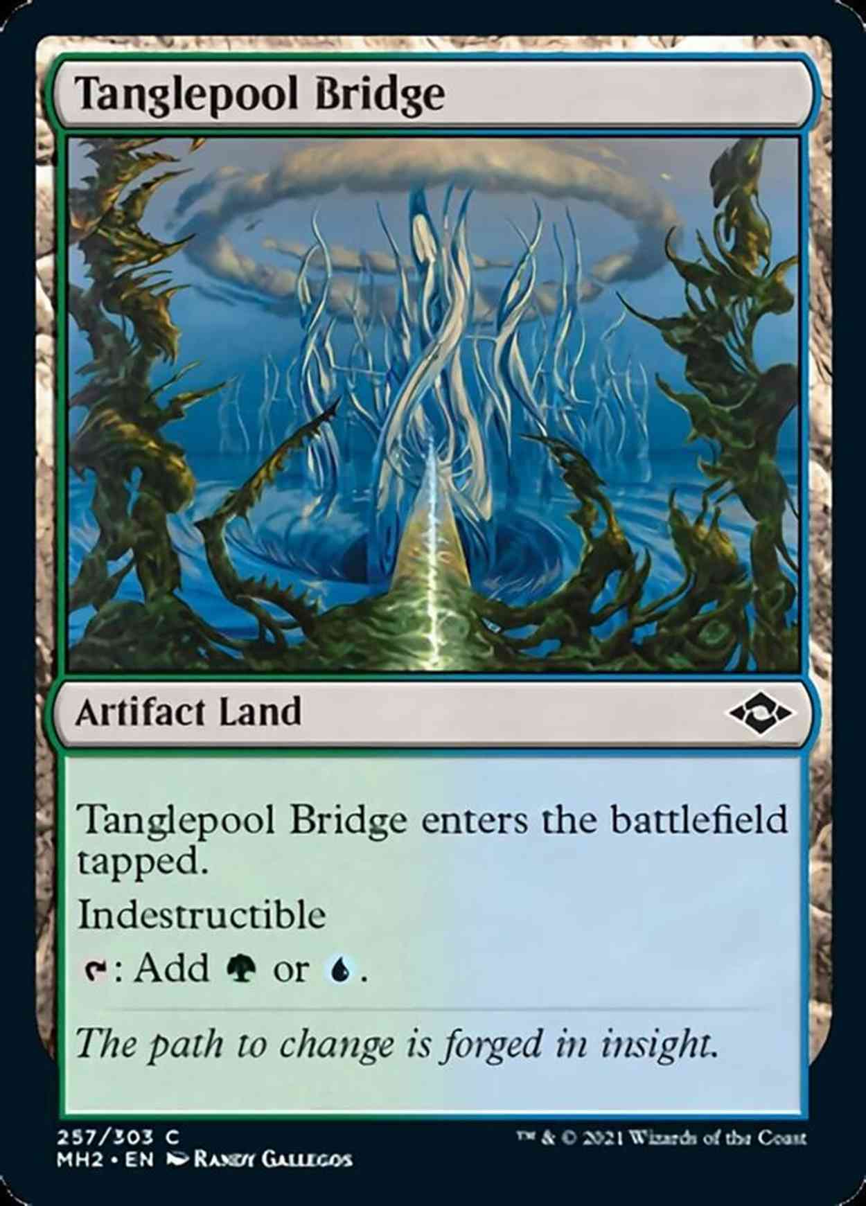 Tanglepool Bridge magic card front