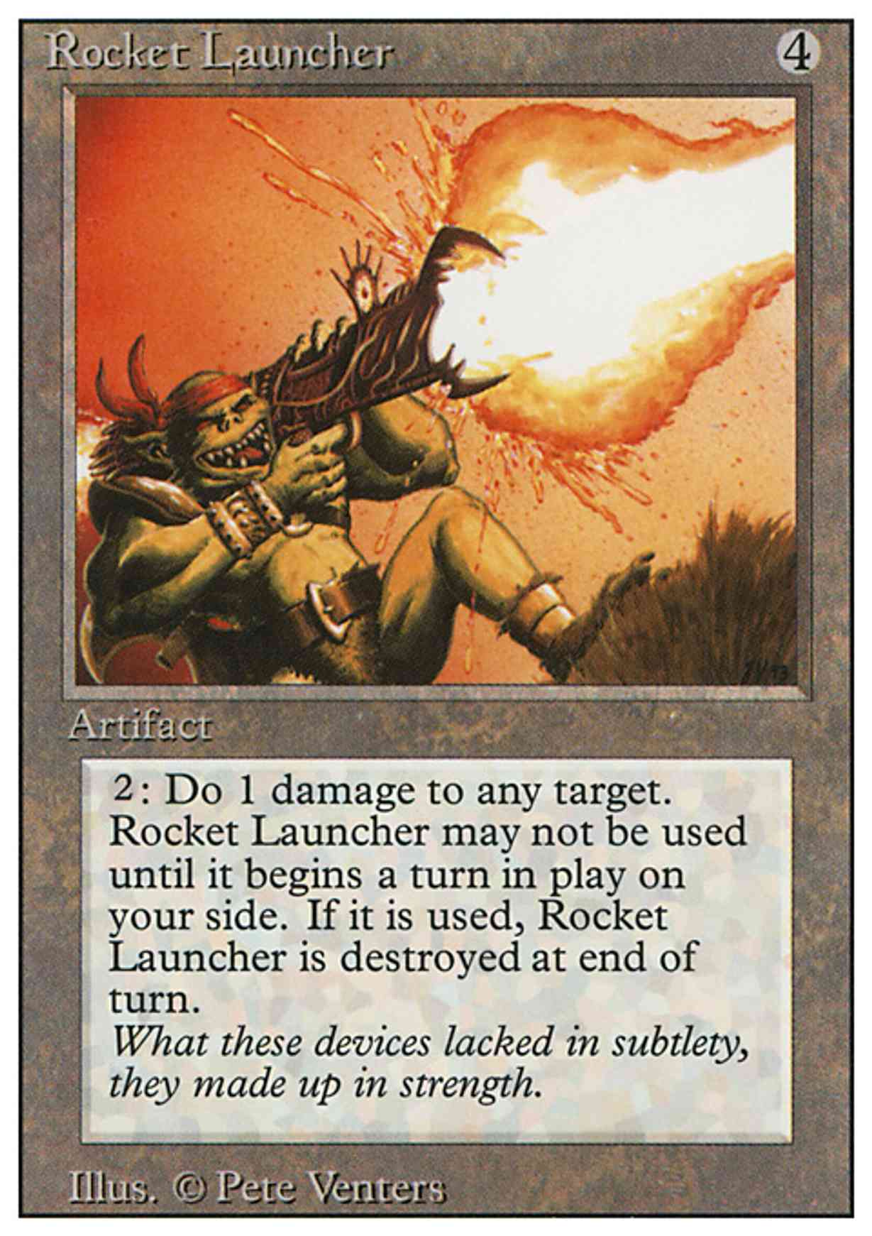 Rocket Launcher magic card front