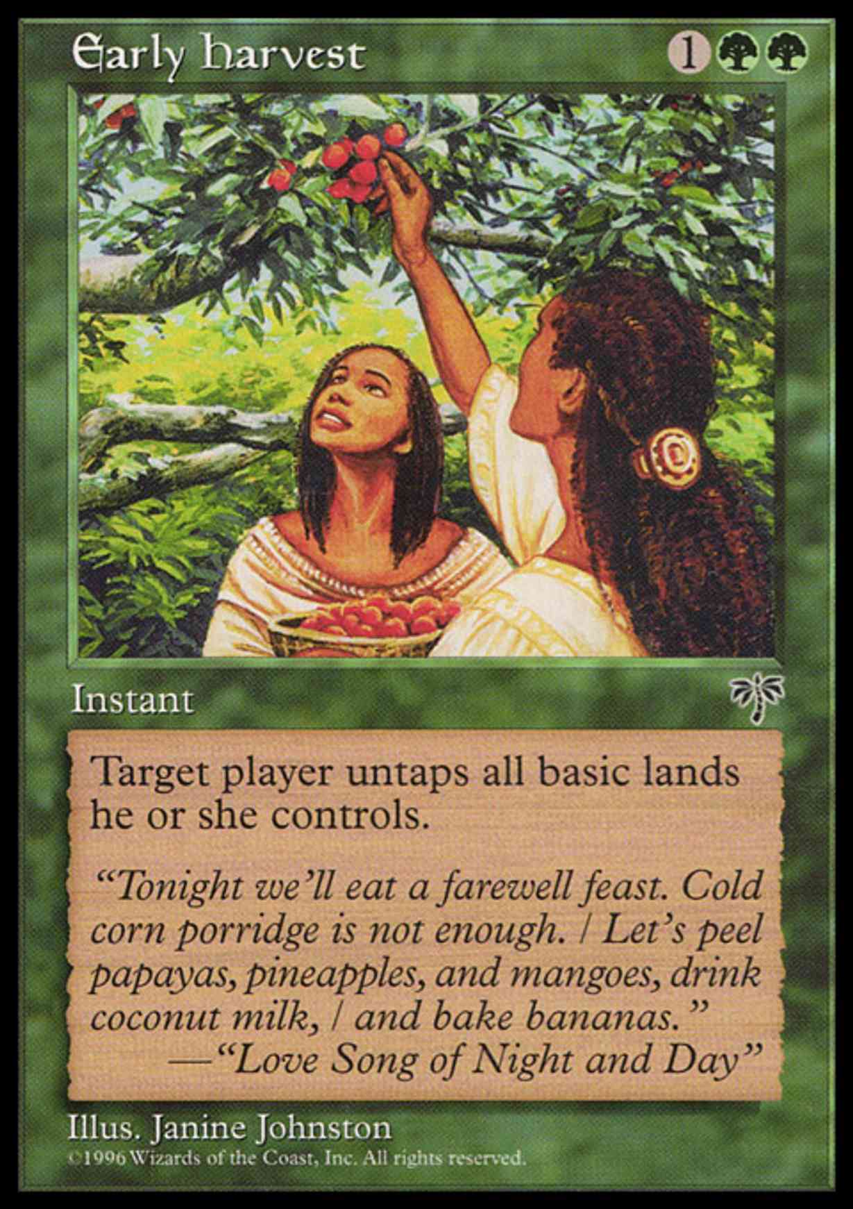 Early Harvest magic card front
