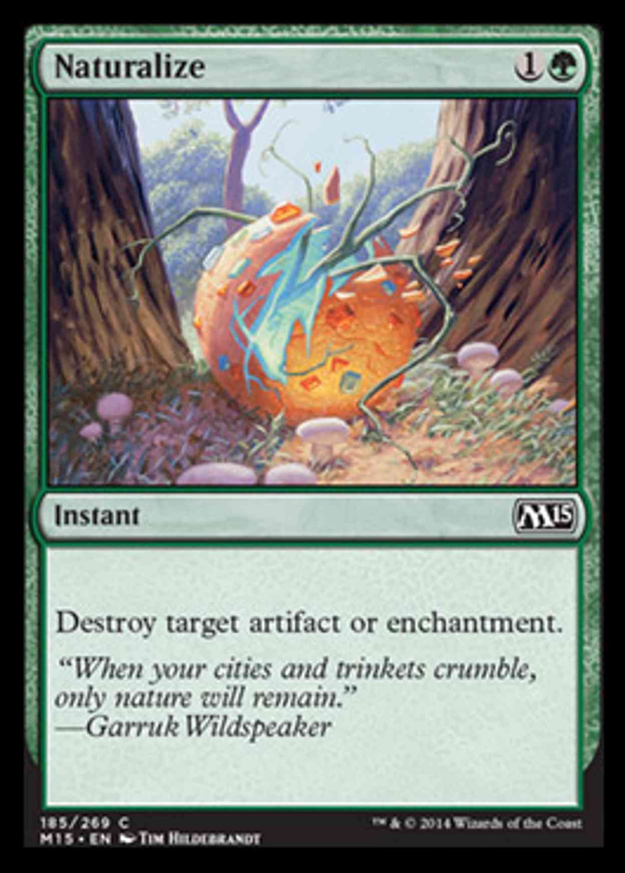 Naturalize magic card front