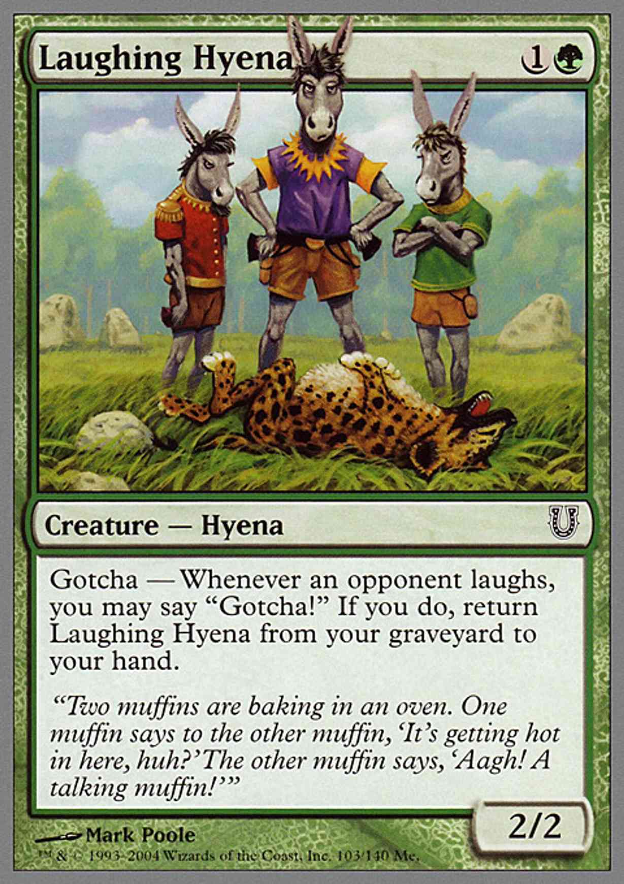 Laughing Hyena magic card front