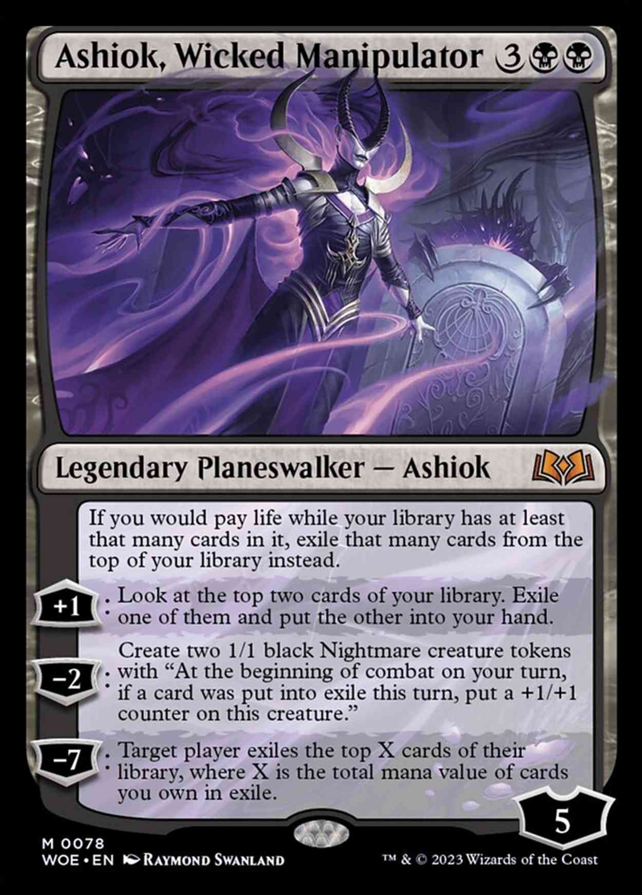 Ashiok, Wicked Manipulator magic card front