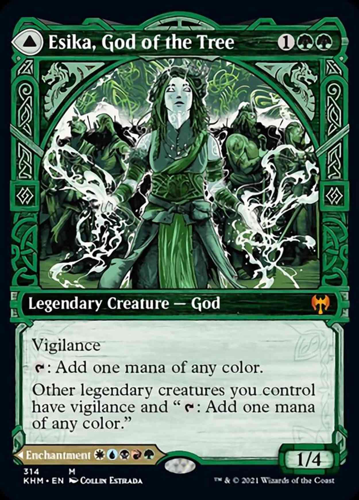 Esika, God of the Tree (Showcase) magic card front